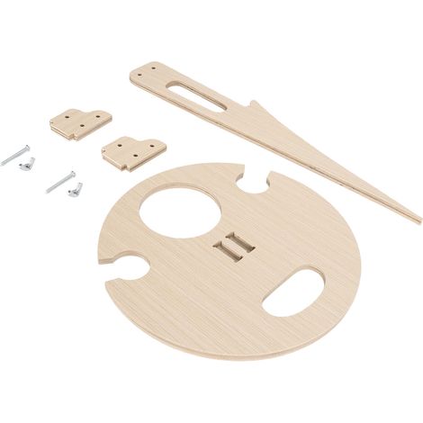 Klappbarer Weintisch mit Erdspieß, tragbarer runder Weintisch für den Außenbereich, stabiler Picknicktisch aus Massivholz für Rasen, Garten und Strand (1/5)