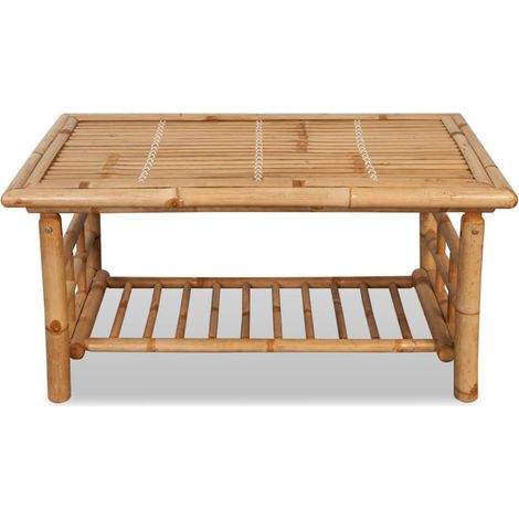 Maison Exclusive - Couchtisch Bambus 90x50x45 cm