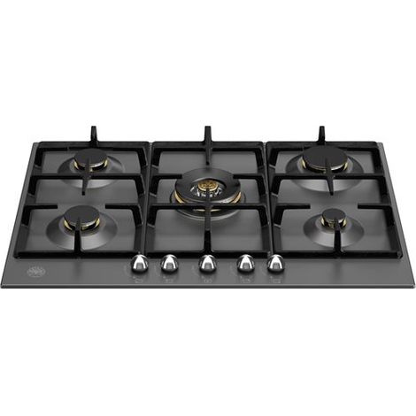 Bertazzoni Heritage. Colore del prodotto: Nero, Posizionamento dell'apparecchio: Da incasso, Dimensione della larghezza del piano cottura: 75 cm. Tipo di controllo: Manopola, Posizione... - P755CHERNE