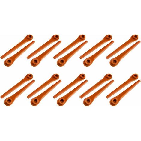 Lot de 150 lames en plastique pour coupe-bordures Gardena, lames de rechange compatibles avec les coupe-bordures et coupe-bordures sans fil Gardena