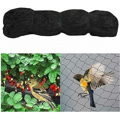 Filet Anti Oiseaux, 5m x 20m Filet Oiseaux, Filet Protection Oiseaux, Filet Arbre Fruitier, Filet Oiseaux Noir Protégez Arbres Fruitiers Et Les Légume des Dommages Causés (1/5)