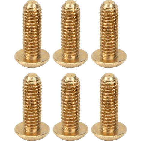 50 Sechskantschrauben aus reinem Kupfer mit halbrundem Kopf, Hardware-Zubehör, Befestigungselemente M4 x 12 mm (1/5)