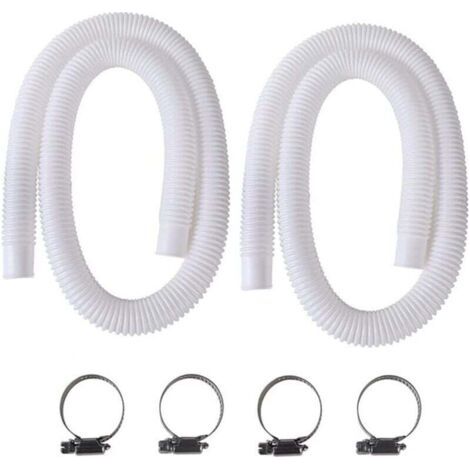 32-mm-Poolschlauch, 2-teiliger Aufstellpoolschlauch, 150 cm/59 Zoll Pool-Ersatzschlauch, Poolpumpenschlauch für Intex 330 GPH, 530 GPH und 1000 GPH