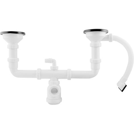 Sifón doble artic con rebosadero 1 1/2" (1/2)