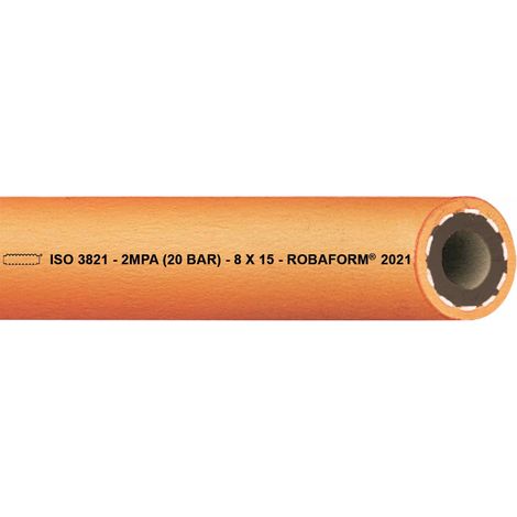 Propangasschlauch ROBAFORM® ID 8,0mm Wandst.3,5mm AD 15,0mm L.50m TEGUMA (1/3)