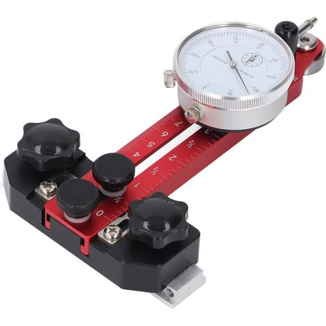 Calibreur de scie circulaire avec comparateur à cadran, correcteur de parallélisme de lame, outil d'étalonnage pour rail coulissant type 20 et 30 (1/5)