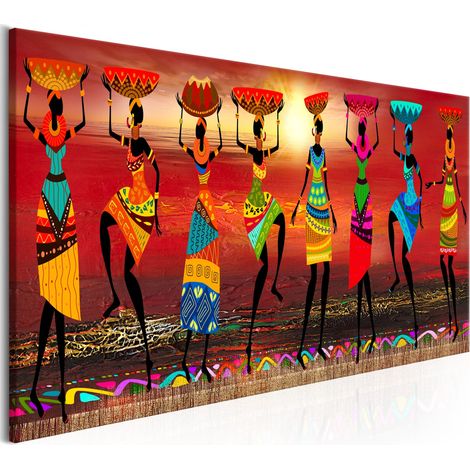 Quadro - African Women Dancing - 135x45 (1/4)