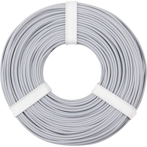 Fil de câblage Donau Elektronik 125-059 1 x 0.25 mm² gris 50 m S107771 (1/2)
