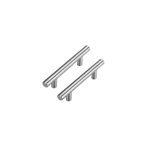 Lot de 4 poignées en T pour meubles et tiroirs – Poignées creuses – 12 × 256 mm (1/4)