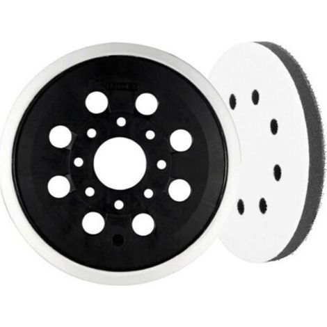 Plateau de Ponçage 125mm pour Ponceuse Bosch PEX 220A, GEX 125-1 AE - Accessoire de Qualité pour Ponceuses Excentriques (1/5)