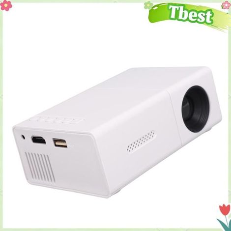 Tbest Projecteur 1080P Projecteur De Films Portable HD 1080P Brillant 6000lm Pour Cinéma video videoprojecteur Prise UE 100 à 240V (1/5)