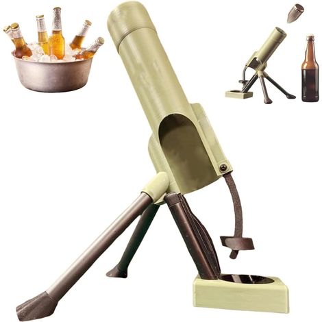 Mörser-Flaschenöffner, Lustiger Bierflaschenöffner, Bierflaschenöffner, Freihändiger Bierflaschenöffner, für Zuhause, Partys, Bars, Dekoration (1/5)