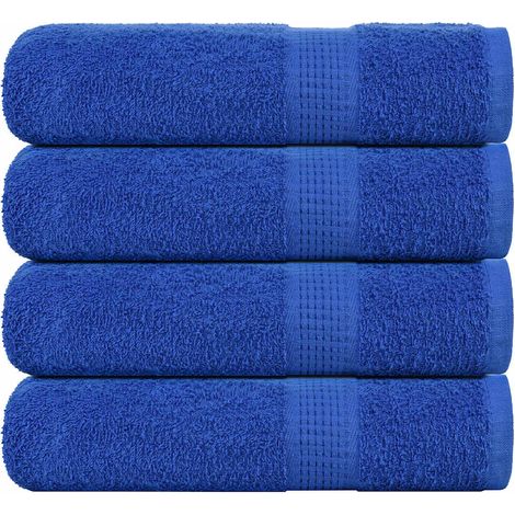 Serviettes FROGN, lot de 4, bleues, 50x100 cm, 360 g/m²