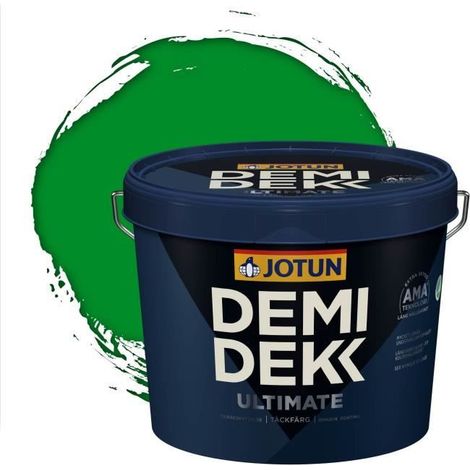 Peinture Bois - DEMI DEKK ULTIMATE - Lasure Opaque Satinée - RAL 6037 - 3L (1/2)