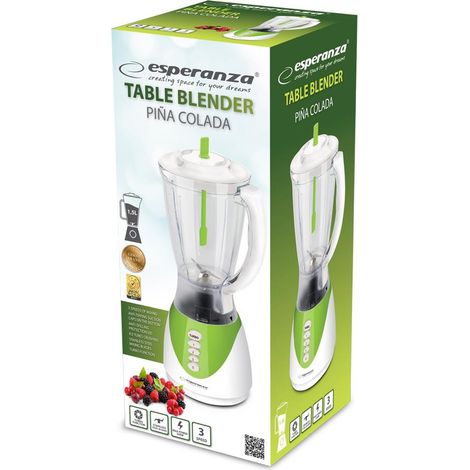 Esperanza EKM023G Pina Colada blender blanc et vert (1/2)