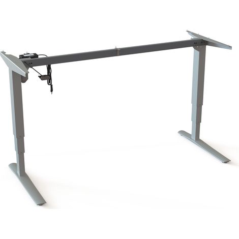 STIER Elektrisch höhenverstellbares Gestell 501-43 Silber 160 x 80 cm (1/3)