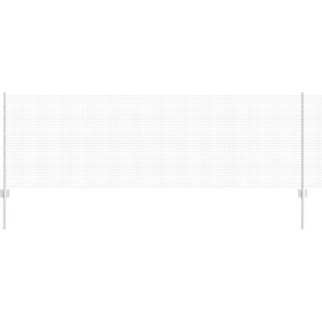 Maison Exclusive - Schweißdrahtzaun mit Pfosten 10 x 0,8 m (B x H