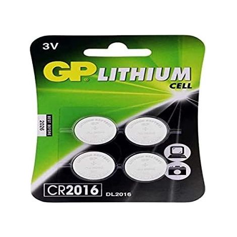 GP Battery VD103180 CR 2016 4 Pile al Litio