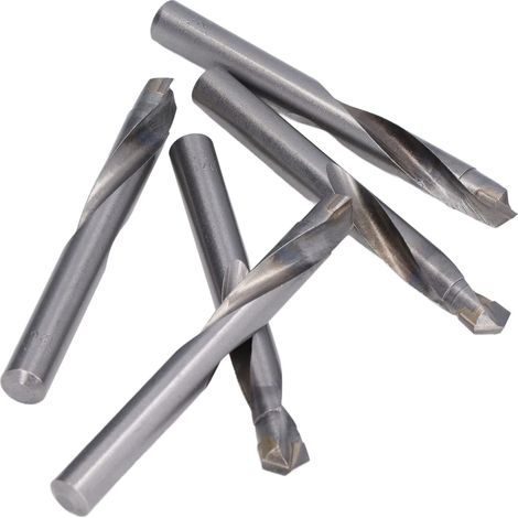 Lot de 10 forets à haute température à tige droite en acier au tungstène, fraise hélicoïdaux, 12 mm (1/5)