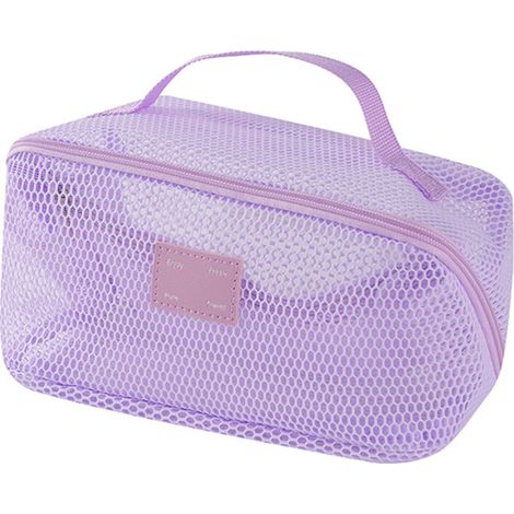 Elegante pochette organizer per cosmetici, materiale: viola chiaro