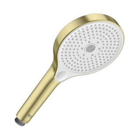 DUCHA MANO PLENUM 130/3 CON 3 FUNCIONES Y CAUDAL 8L ORO CEPILLADO