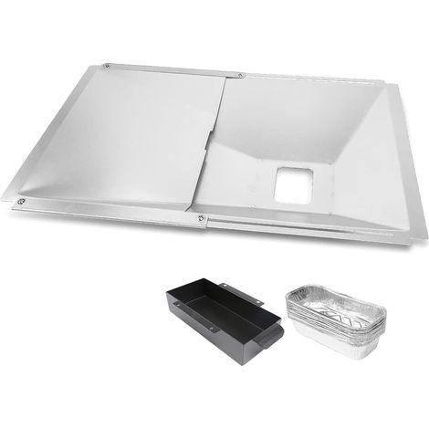 Universelle Fettauffangschale mit verstellbarer Tropfschale (38–65 cm) für Charbroil 2/3/4-Brenner-Gasgrills, Dyna Glo, Nexgrill, Kenmore, Uniflame und weitere Marken. (1/5)
