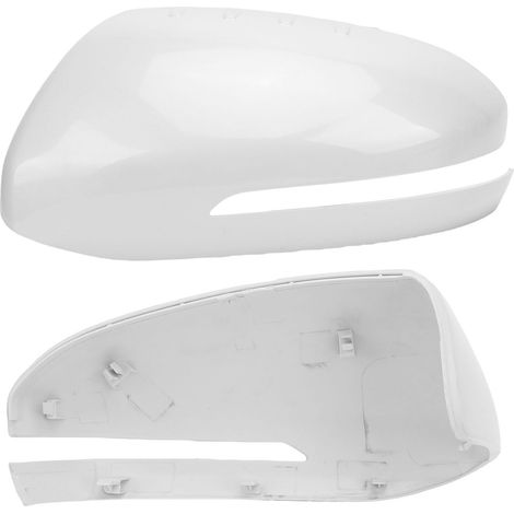 Copertura specchietto laterale, tappo di ricambio esterno impermeabile per portiera per Optima 2011-2015, bianco, lato sinistro.