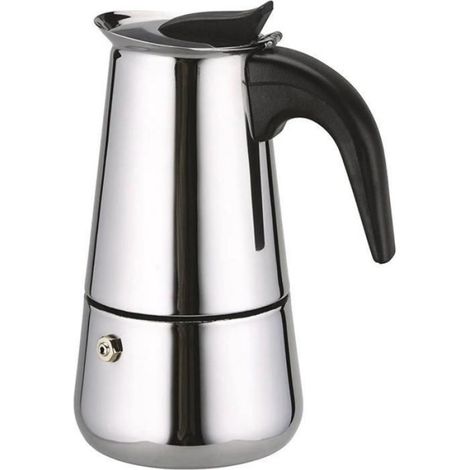 Cafetiere Italienne - Acier Inoxydable - 2000 ml - Compatible Gaz Vitrocéramique Induction - 1 Pièce