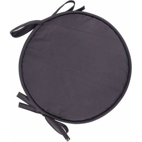 4er-Set Gartenmöbel, runder Stuhl, Schnürhocker, rutschfester Hocker, 30 cm, dunkelgrau (1/5)