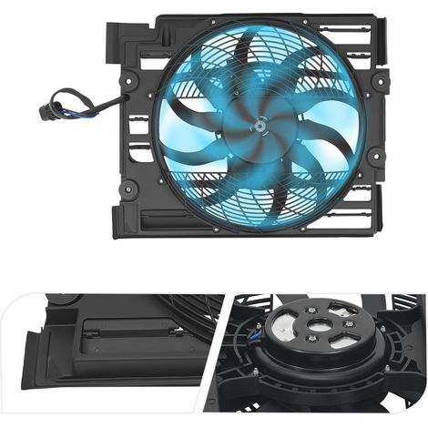 Kühlerlüfter für BMW 5er E39 520i-540i 2000-2003, 300W, 12V, Direkter Austausch, Reiner Kupfermotor (1/5)