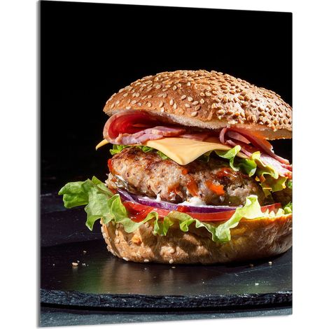 Glasschneidebrett 40x52 Hamburger (1/5)