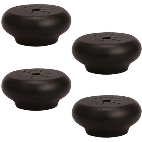 Massivholz-Möbelfüße, Kugelfüße, runde Schrankfüße, erhöhte Füße für Küche, Sofa, TV-Schränke, Kommoden, Chai-20 mm (0,79 Zoll), Schwarz