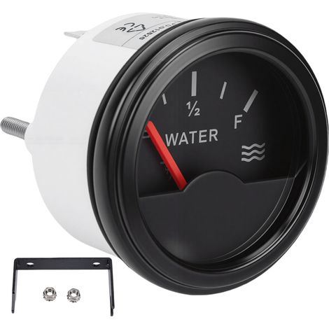 Pointeur jauge de niveau d'eau 52mm, trou de montage universel 9-32V 0-190Ω pour bateaux marins, camions, camping-car, groupes électrogènes, bus (1/5)