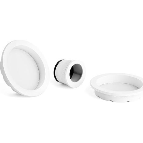 DUVER kit tiradores red. pta.corred. blanco madera blanco mate