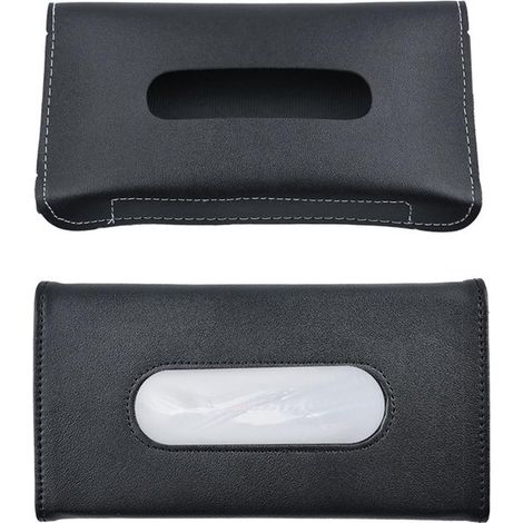 Set di 2 porta fazzoletti per auto, porta fazzoletti per aletta parasole, porta fazzoletti da appendere, porta fazzoletti in pelle PU, accessorio per auto (1/5)