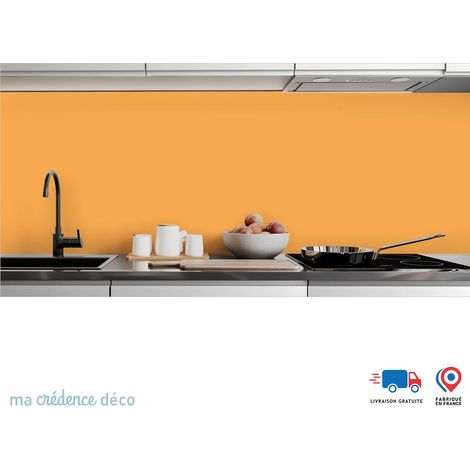 Crédence : Jaune Safran Ral 1017 - Alu composite - 120 - 60 (1/3)