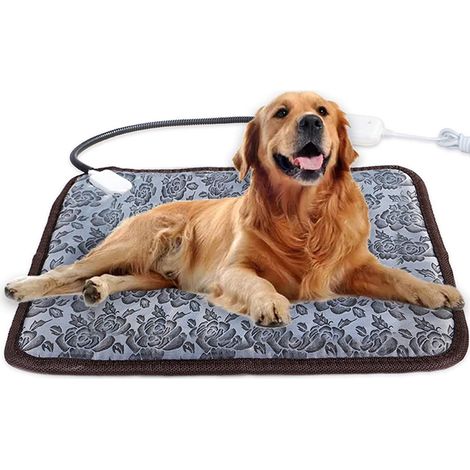 Tapis Chauffant Pour Animaux - 40 × 30 cm - Régulation De Température Réglable - Étanche PVC/Polyester - Antidérapant - 1 Pièce (1/5)