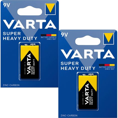 Cubo de control remoto con sensor de reloj y batería de zinc-carbono Varta SHD de 9 V (x2) (1/3)