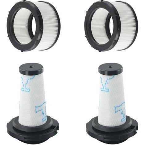 Filtres pour Rowenta X-FORCE FLEX 9.60 et X-NANO ESSENTIAL RH20xx, 2 préfiltres + 2 filtres moteur pour Rowenta X-FORCE FLEX 9.60, Filtres de rechange pour ZR00907/908 RH98XX/99XX (1/5)