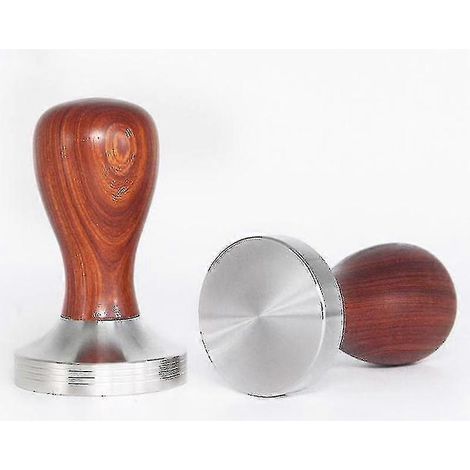 Tasseur à café 49,7 mm V4 - Tasseur à ressort - Outils de barista - Tasseur expresso avec coussinet pour machine à expresso Rok