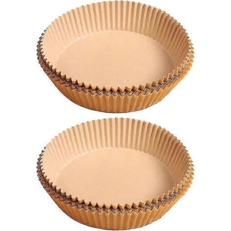 Lot de 100 feuilles de papier sulfurisé jetables pour friteuse à air chaud, four à micro-ondes et poêle à frire. (1/3)