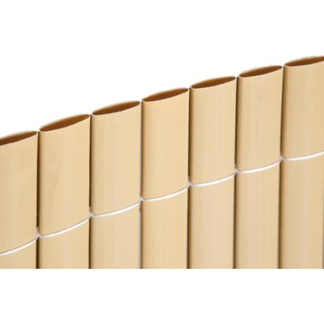 Catral – Tuyau en plastique double face 3x1 m – Tiges en PVC pour espaces confinés – Couleur canne – Résistant aux chocs et UV