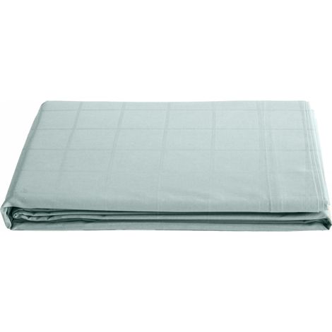 Drap plat satin de coton CONCERTO Carreaux 270x300 cm (1/4)