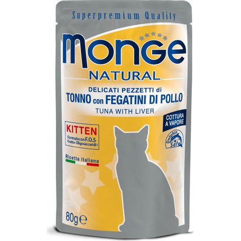Monge Cat Kitten Thunfisch mit Hühnerleber 80g
