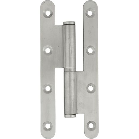 Thirard – Paumelle de Paris pour porte d'entrée et d'intérieur 140x55mm – Inox – Fixation 3/4 trous – Droite pour bois dur