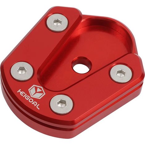 (Rouge) Extension de béquille latérale en alliage d'aluminium, compatible avec Aprilia SRGT200 et SR GT 200 Maxpower (1/4)