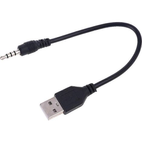 Adaptateur USB Mâle vers Jack 3.5mm Stéréo pour Enceintes MP3 MP4 Câble Audio (1/5)