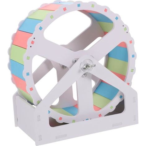 1 ensemble de roue d'exercice de gerbille, soucoupe de Hamster, grande roue de Hamster silencieuse (1/2)