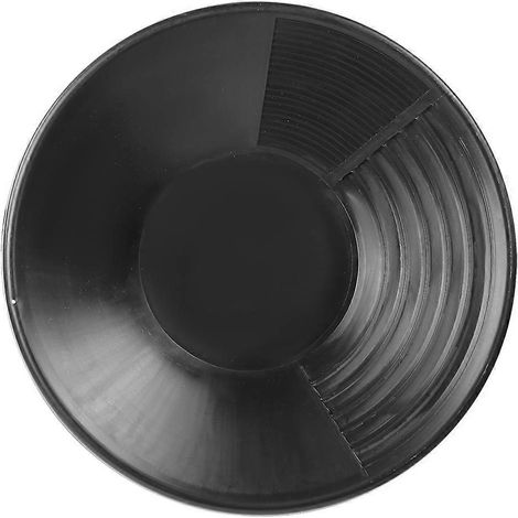 Multifunktions-Goldwaschpfanne aus schwarzem Kunststoff zum Goldwaschen, Sieben und Klassieren