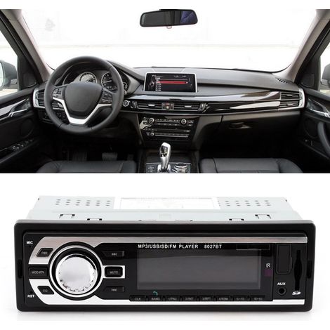 Autoradio 12V avec MP3, FM, USB, AUX, récepteur de tableau de bord, télécommande incluse, lecteur audio voiture (1/5)